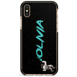 Graffiti Astronaut Pink Fade Impact Phone Case for iPhone X XS Max XR