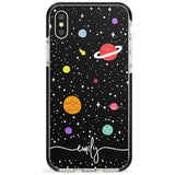 Custom Cute Cartoon Planets Pink Fade Impact Phone Case for iPhone X XS Max XR