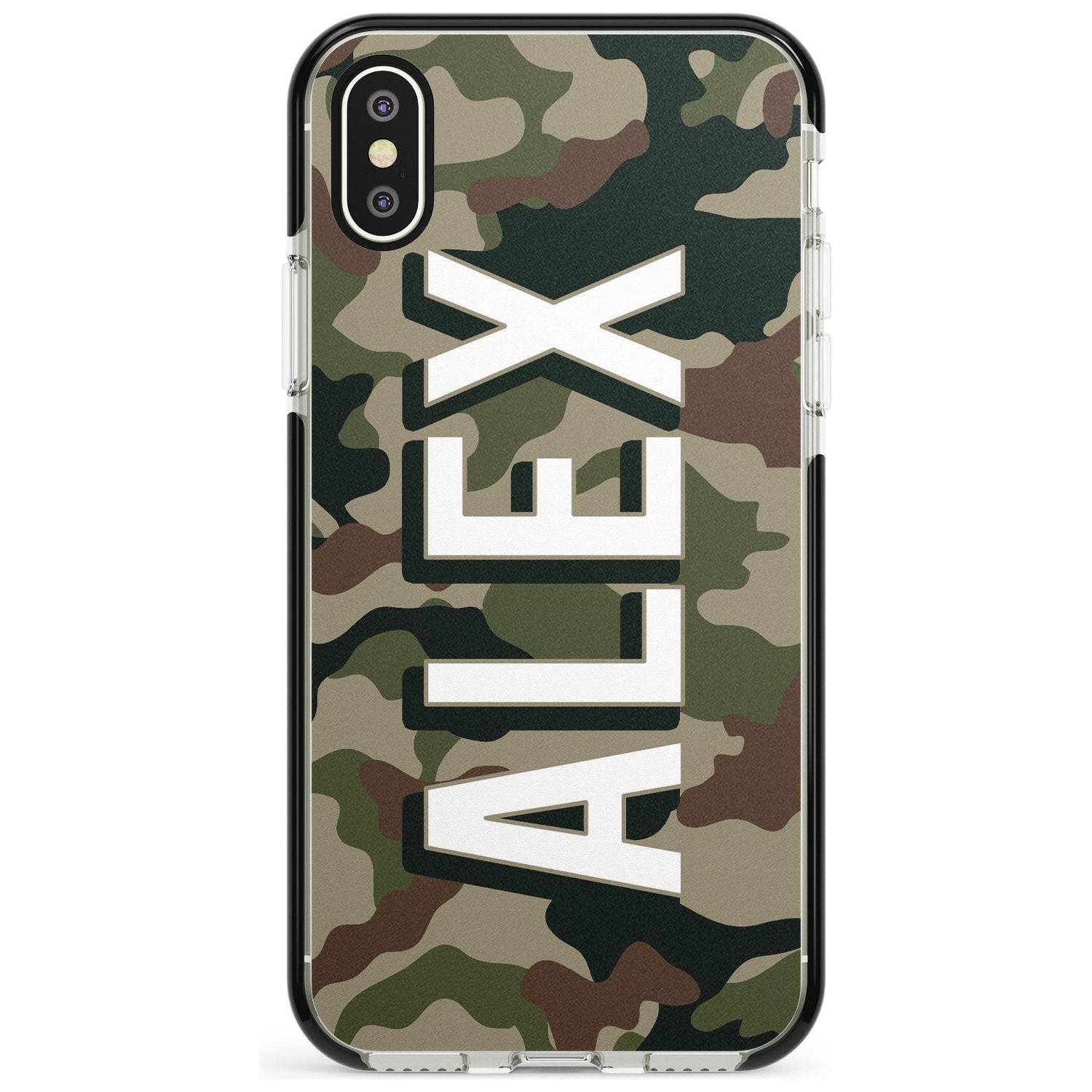 Classic Green Camo Pink Fade Impact Phone Case for iPhone X XS Max XR