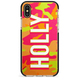 Colourful Neon Camo Pink Fade Impact Phone Case for iPhone X XS Max XR