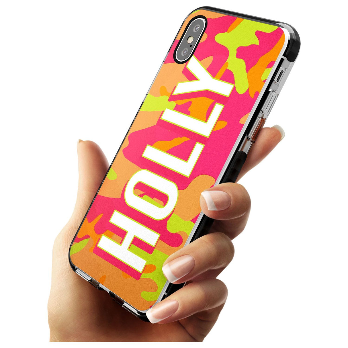 Colourful Neon Camo Pink Fade Impact Phone Case for iPhone X XS Max XR