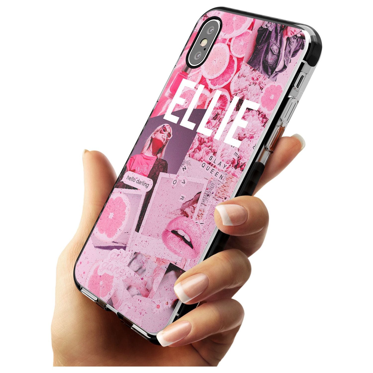 Sweet Pink Fashion Collage iPhone Case   Custom Phone Case - Case Warehouse