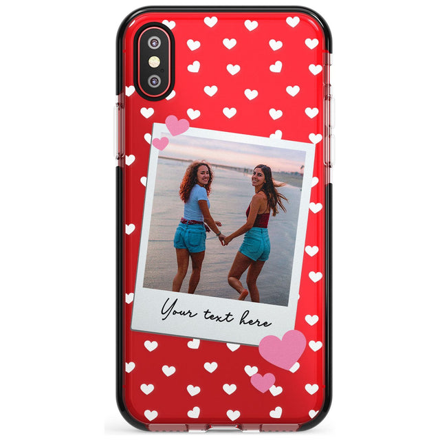 Instant Film & Hearts Pink Fade Impact Phone Case for iPhone X XS Max XR