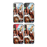 Personalised Heart Photo Grid Phone Case for iPhone X XS Max XR