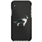 Border Collie Pink Fade Impact Phone Case for iPhone X XS Max XR