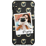 Pug - Custom Dog Photo Pink Fade Impact Phone Case for iPhone X XS Max XR