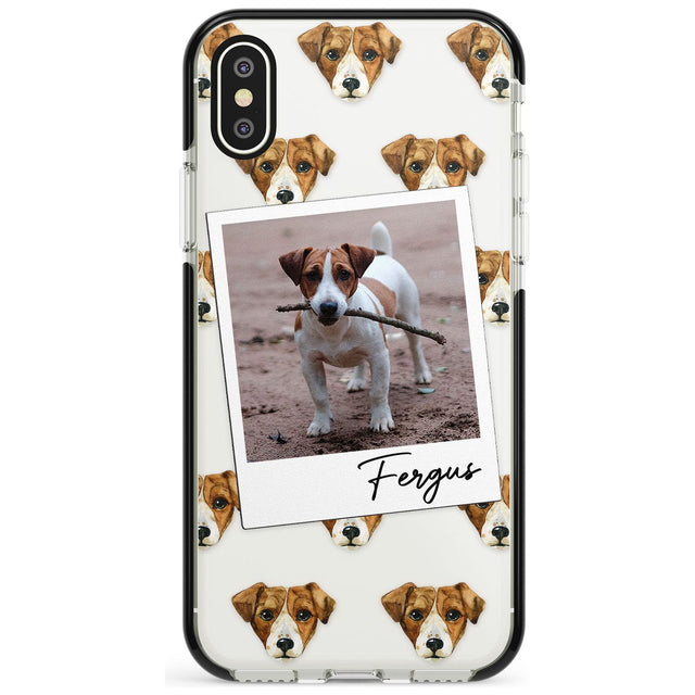 Jack Russell - Custom Dog Photo Pink Fade Impact Phone Case for iPhone X XS Max XR