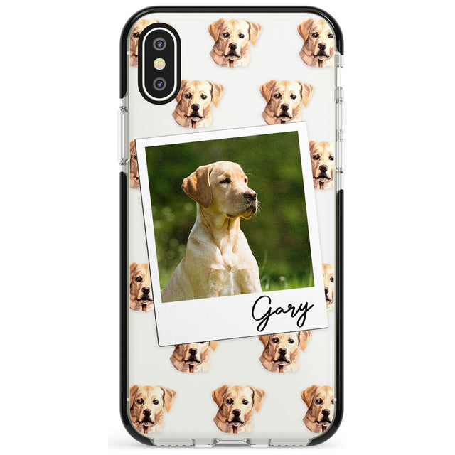 Labrador, Tan - Custom Dog Photo Pink Fade Impact Phone Case for iPhone X XS Max XR