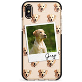 Labrador, Tan - Custom Dog Photo Pink Fade Impact Phone Case for iPhone X XS Max XR