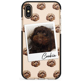 Cockapoo, Brown - Custom Dog Photo Pink Fade Impact Phone Case for iPhone X XS Max XR