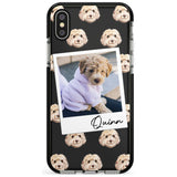 Cockapoo, Cream - Custom Dog Photo Pink Fade Impact Phone Case for iPhone X XS Max XR