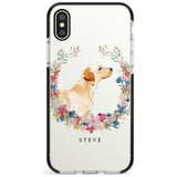 Yellow Labrador - Watercolour Dog Portrait Black Impact Phone Case for iPhone X XS Max XR