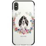 Black Cocker Spaniel - Watercolour Dog Portrait Black Impact Phone Case for iPhone X XS Max XR