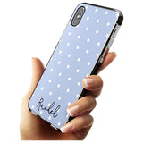 Simple Light Blue Dots iPhone Case   Custom Phone Case - Case Warehouse