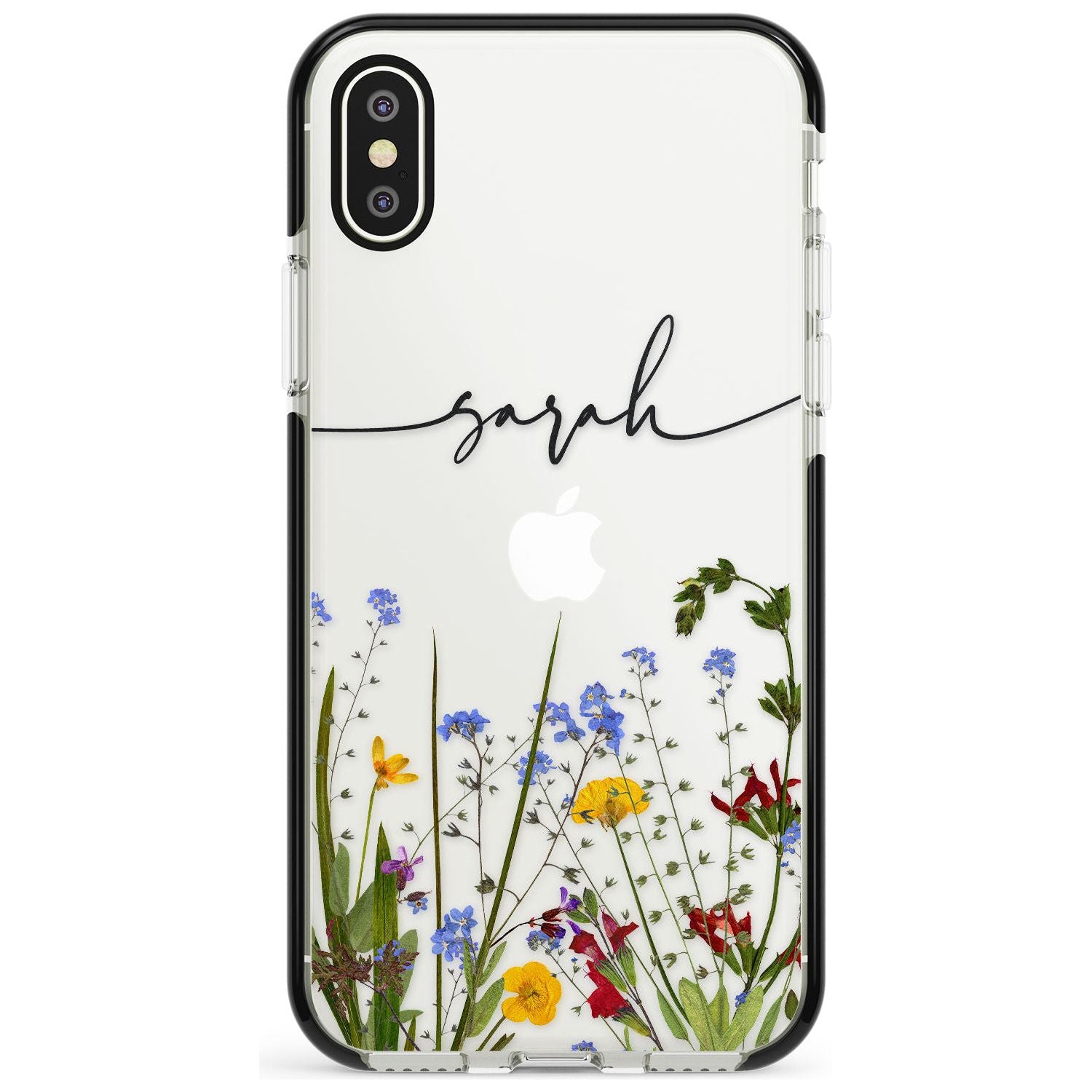 White Stars on Clear Phone Case for iPhone X XS Max XR