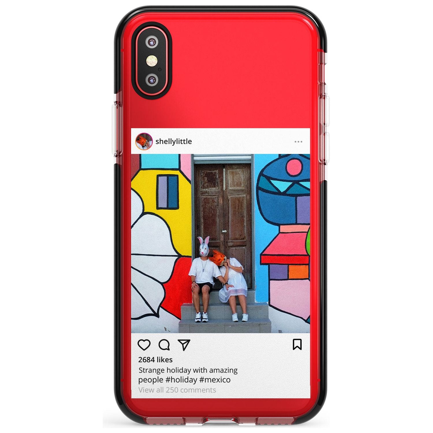 Insta Pink Fade Impact Phone Case for iPhone X XS Max XR