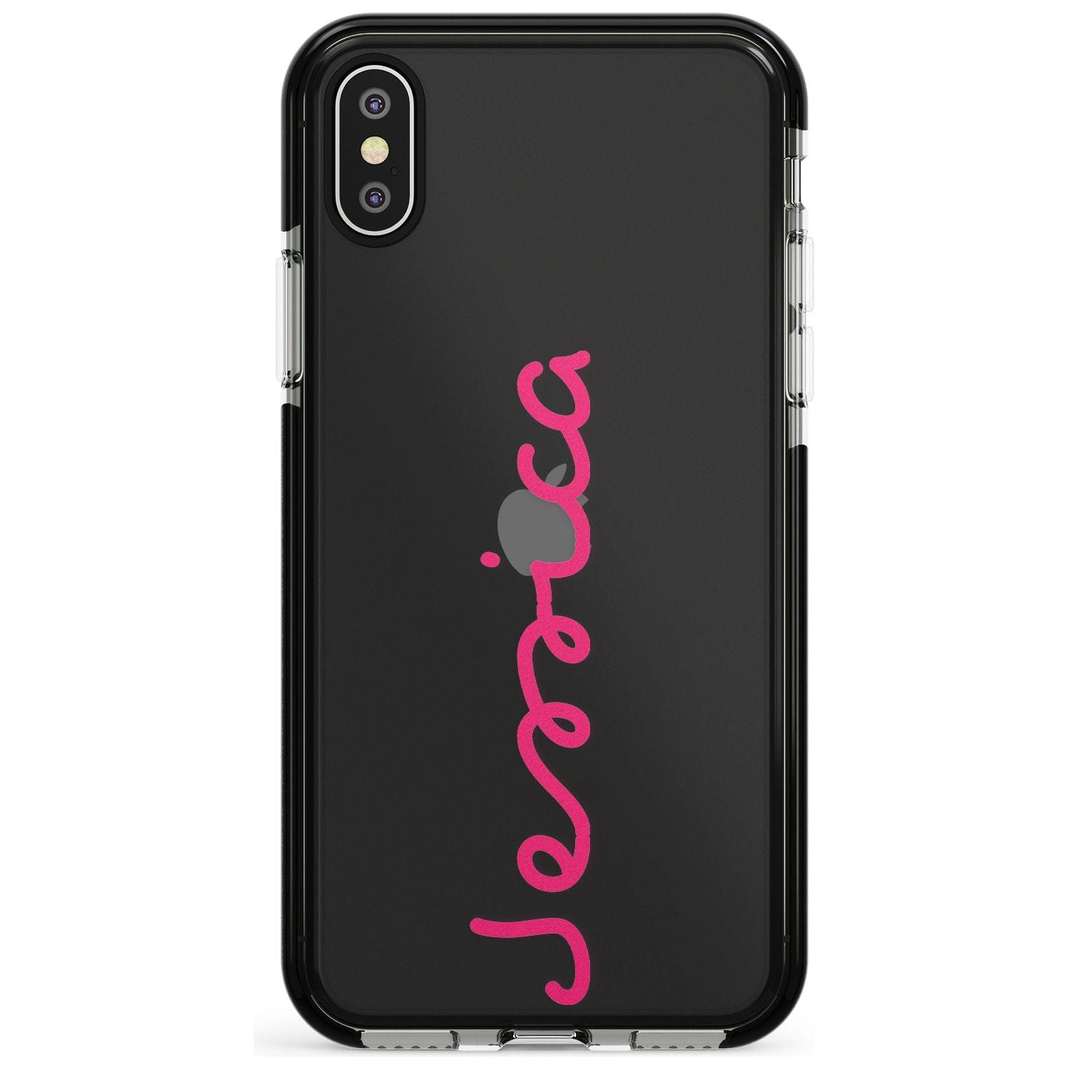 Personalised Summer Name Black Impact Phone Case for iPhone X XS Max XR