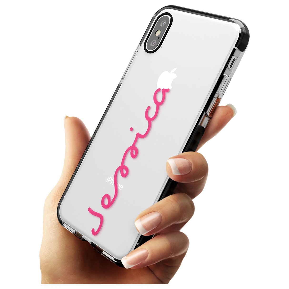 Personalised Summer Name Black Impact Phone Case for iPhone X XS Max XR