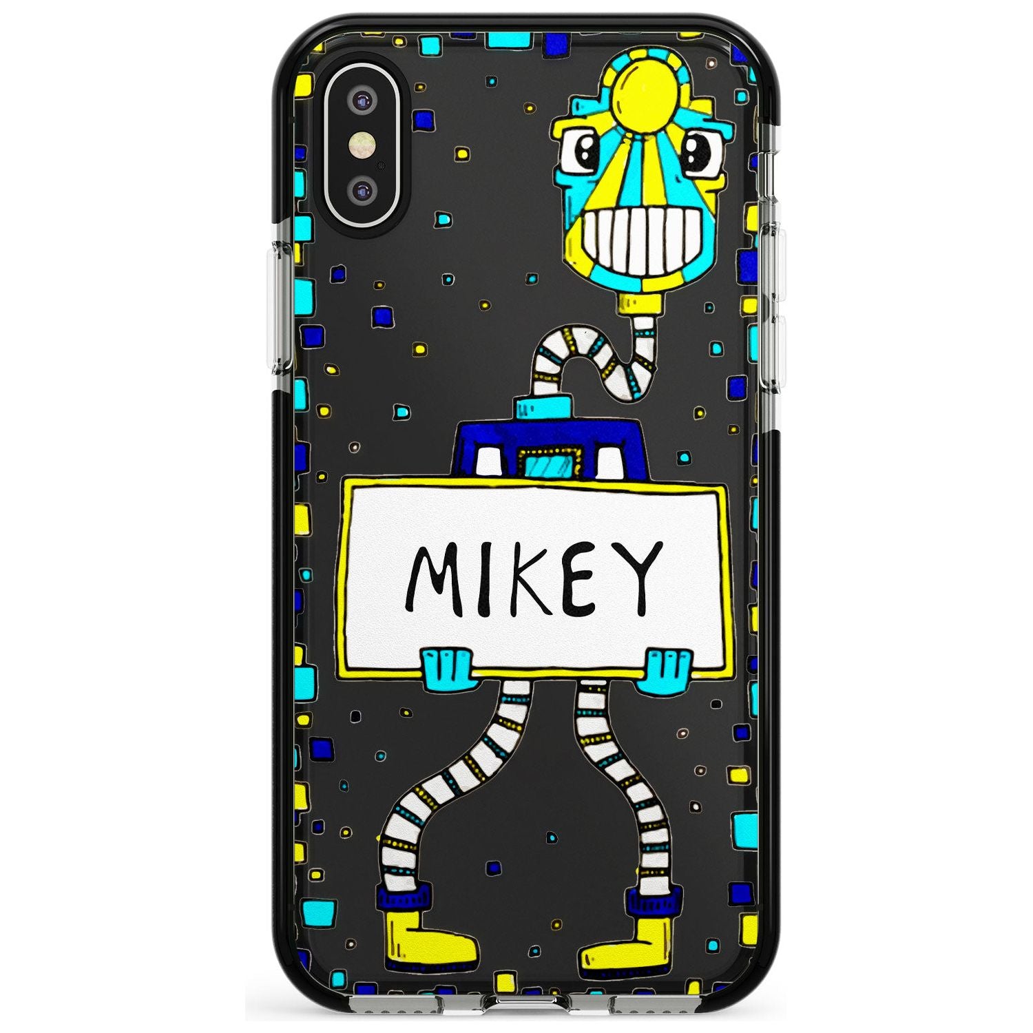 Personalised Custom Tubes Guy Black Impact Phone Case for iPhone X XS Max XR