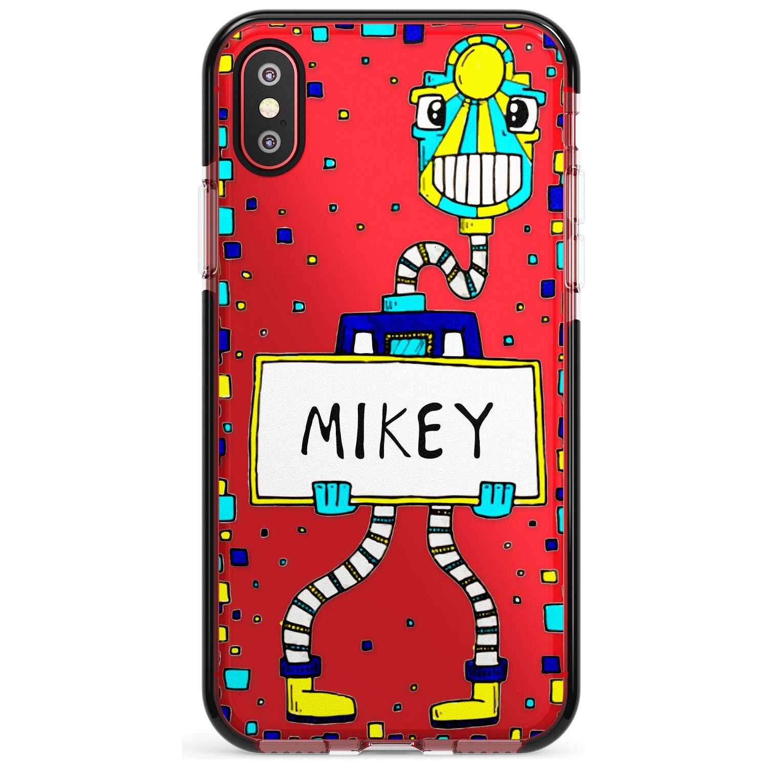 Personalised Custom Tubes Guy Black Impact Phone Case for iPhone X XS Max XR