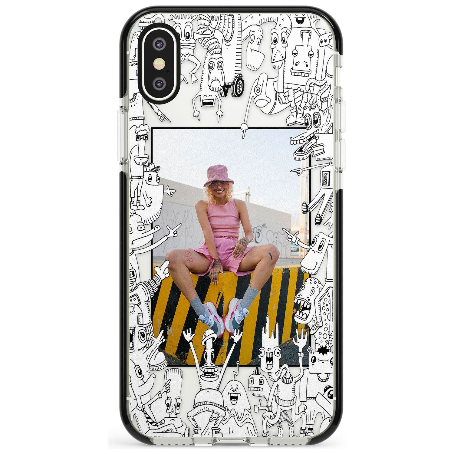 Personalised Look At This Photo Case Black Impact Phone Case for iPhone X XS Max XR