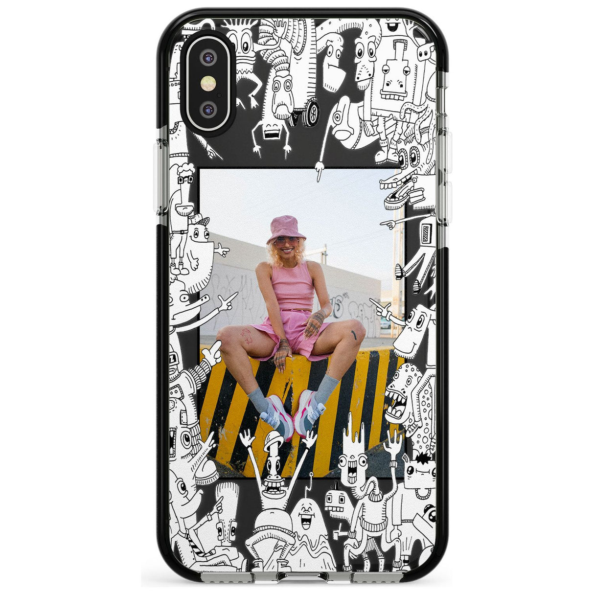 Personalised Look At This Photo Case Black Impact Phone Case for iPhone X XS Max XR