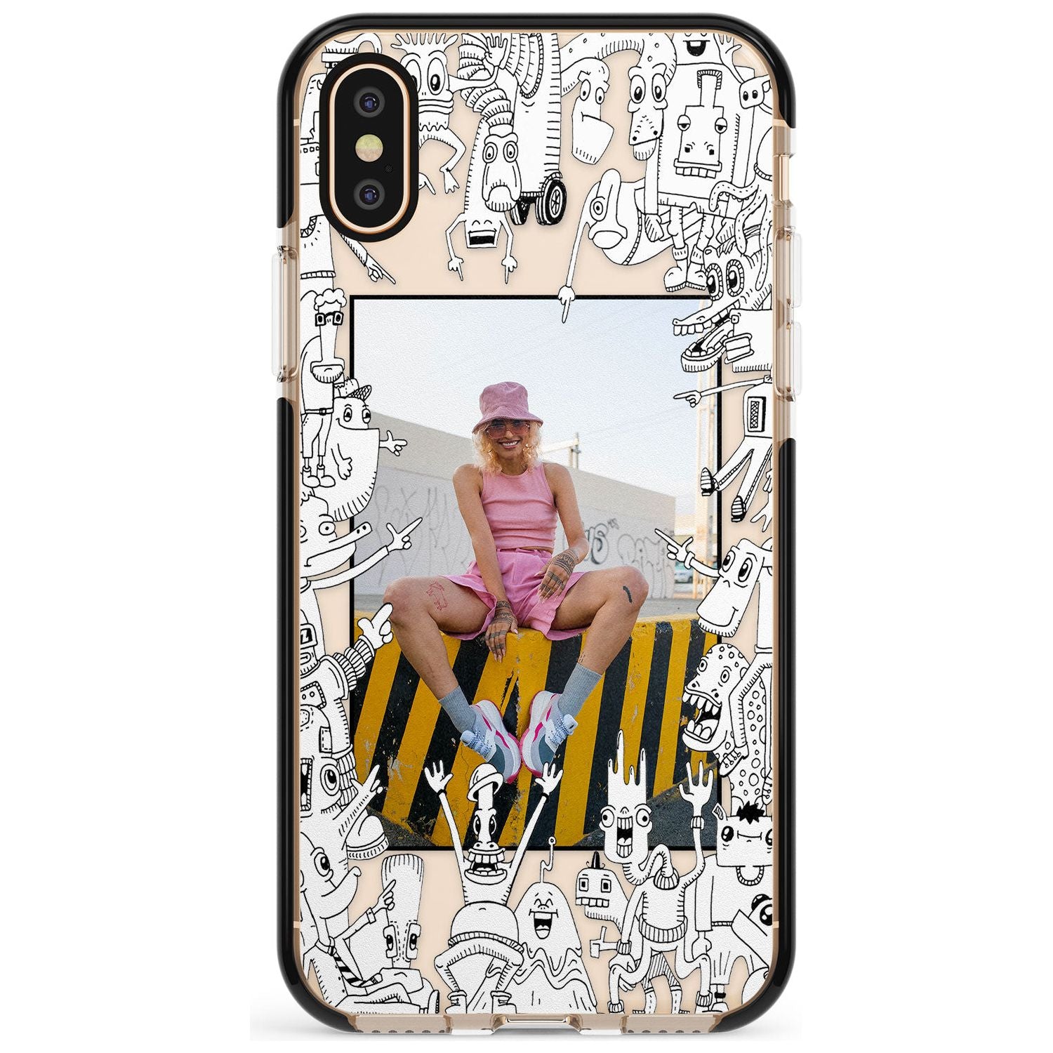 Personalised Look At This Photo Case Black Impact Phone Case for iPhone X XS Max XR