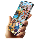 Personalised Jigsaw Photo Grid Black Impact Phone Case for iPhone X XS Max XR