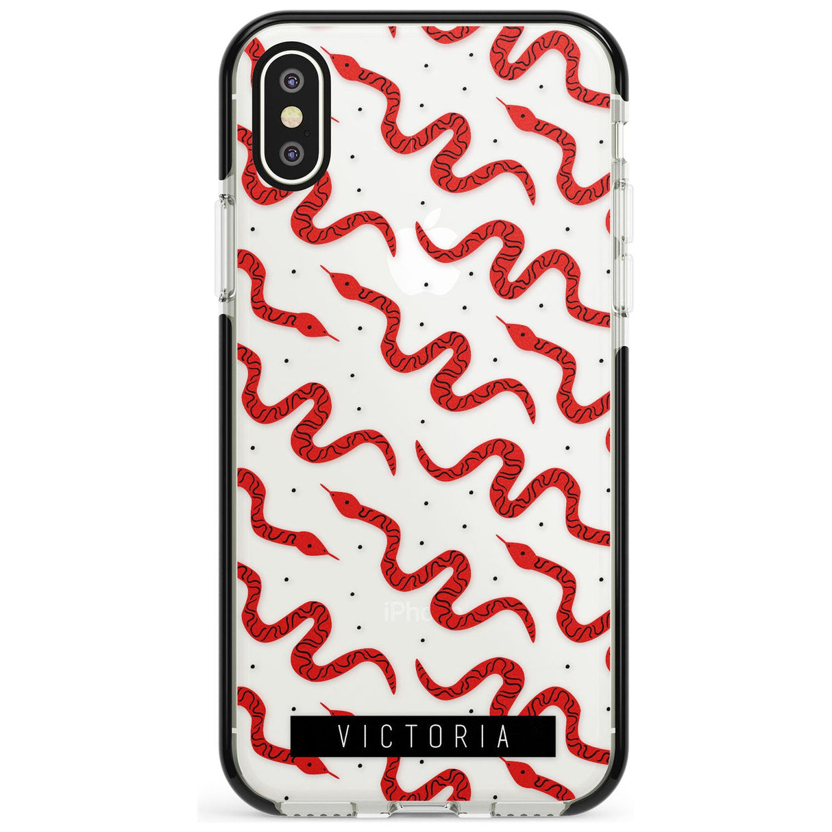 Customised Snake Pattern iPhone Case  Black Impact Custom Phone Case - Case Warehouse