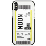 Moon Custom Space Travel Ticket iPhone Case  Black Impact Custom Phone Case - Case Warehouse