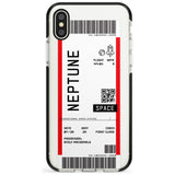 Neptune Space Travel Ticket iPhone Case  Black Impact Custom Phone Case - Case Warehouse