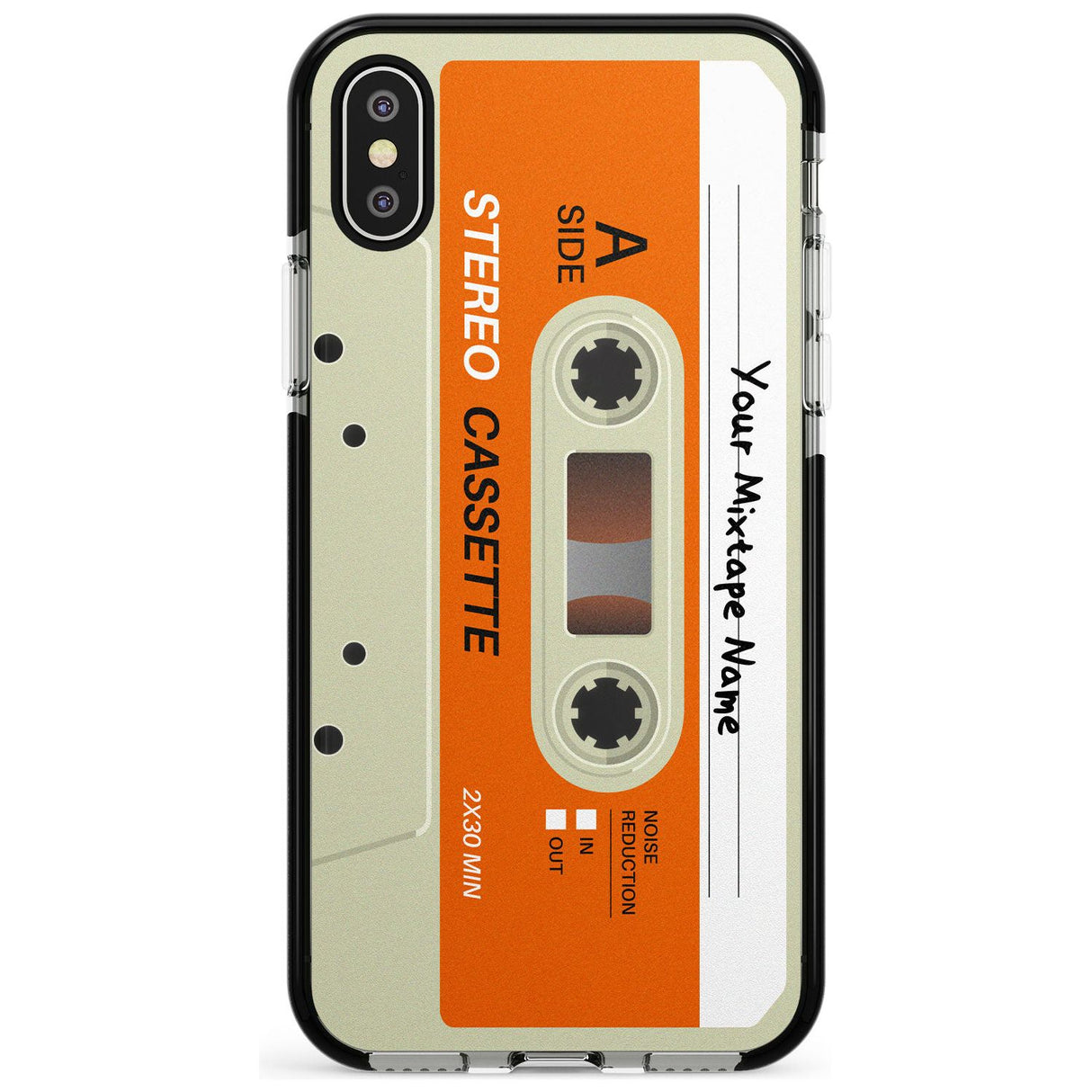 Classic Cassette Pink Fade Impact Phone Case for iPhone X XS Max XR