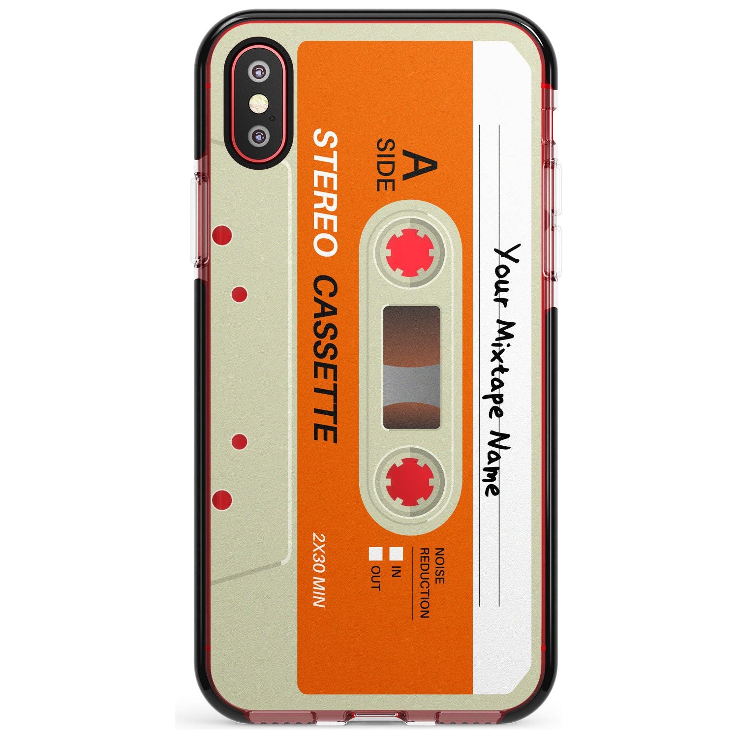 Classic Cassette Pink Fade Impact Phone Case for iPhone X XS Max XR
