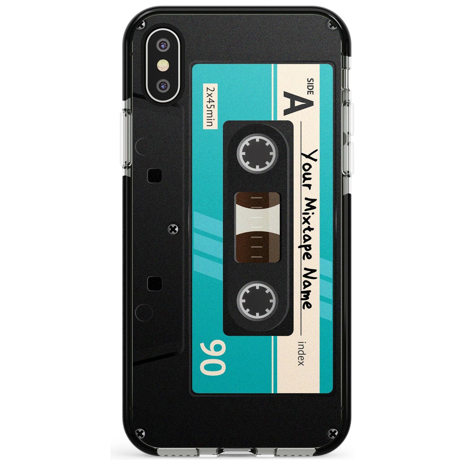 Dark Cassette Pink Fade Impact Phone Case for iPhone X XS Max XR