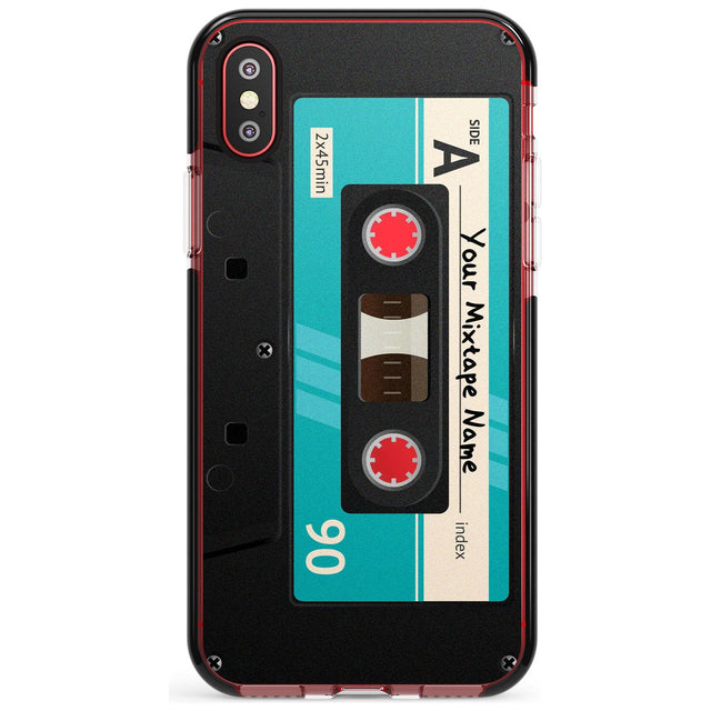 Dark Cassette Pink Fade Impact Phone Case for iPhone X XS Max XR