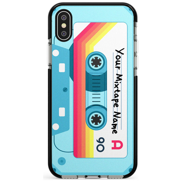 Sporty Cassette Pink Fade Impact Phone Case for iPhone X XS Max XR