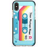 Sporty Cassette Pink Fade Impact Phone Case for iPhone X XS Max XR