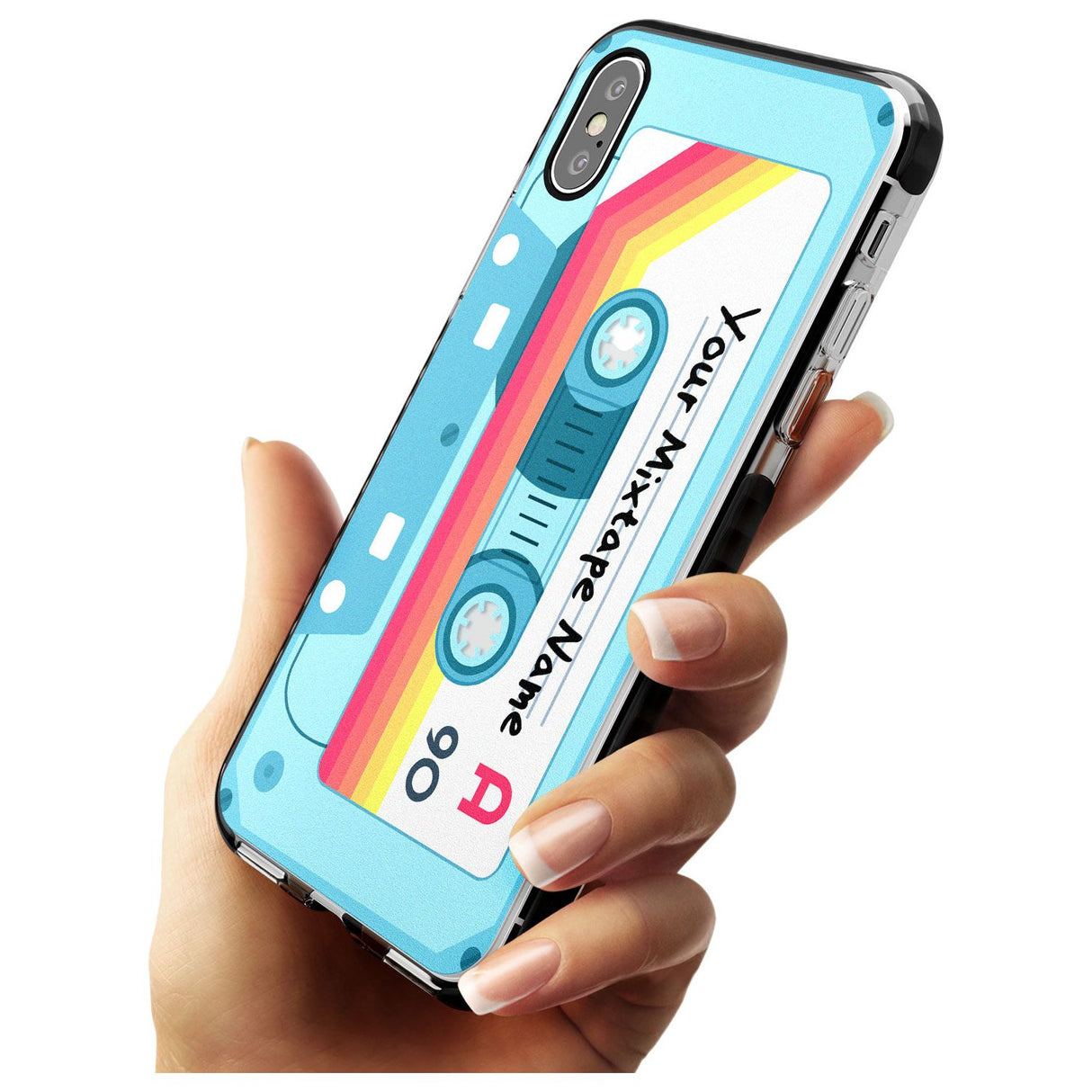 Sporty Cassette Pink Fade Impact Phone Case for iPhone X XS Max XR