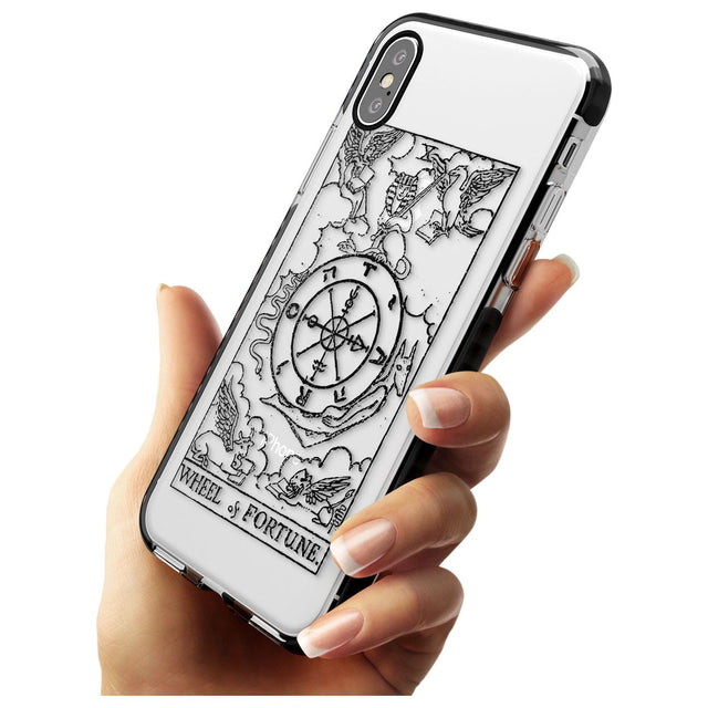 Wheel of Fortune Tarot Card - Transparent Pink Fade Impact Phone Case for iPhone X XS Max XR