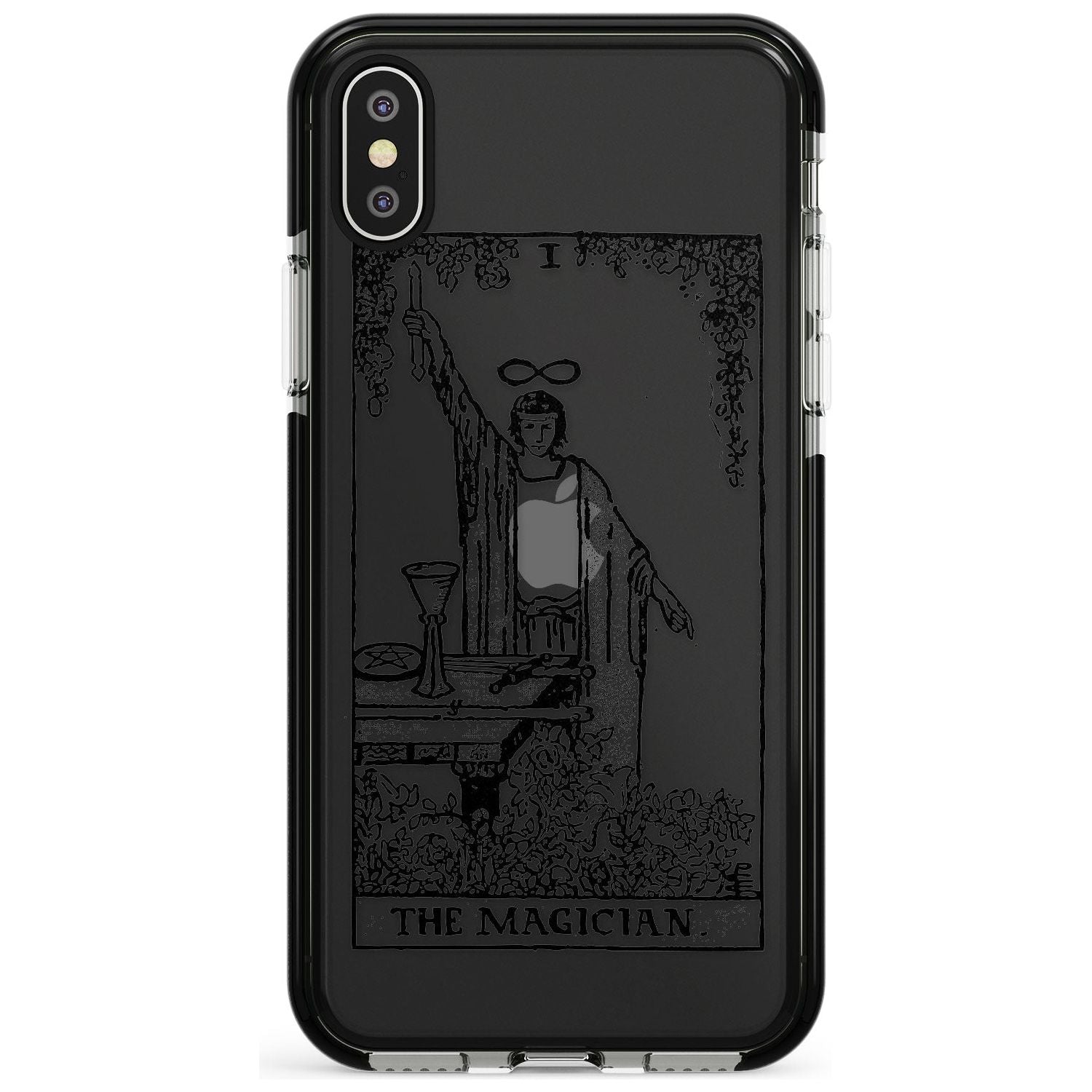 The Magician Tarot Card - Transparent Pink Fade Impact Phone Case for iPhone X XS Max XR