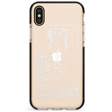 Ace of Swords Tarot Card - White Transparent Pink Fade Impact Phone Case for iPhone X XS Max XR