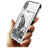 Strength Tarot Card - Transparent Pink Fade Impact Phone Case for iPhone X XS Max XR