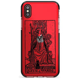 Queen of Wands Tarot Card - Transparent Pink Fade Impact Phone Case for iPhone X XS Max XR