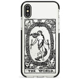 The World Tarot Card - Transparent Pink Fade Impact Phone Case for iPhone X XS Max XR