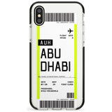 Abu Dhabi Boarding Pass iPhone Case  Black Impact Custom Phone Case - Case Warehouse