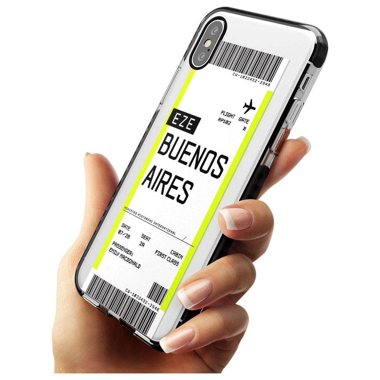 Buenos Aires Boarding Pass iPhone Case   Custom Phone Case - Case Warehouse