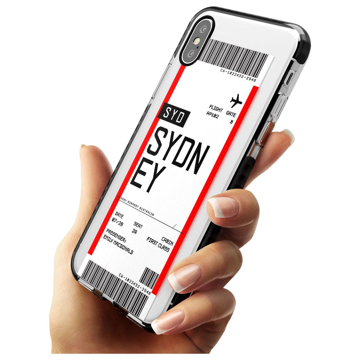 Sydney Boarding Pass iPhone Case   Custom Phone Case - Case Warehouse