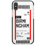 Birmingham Boarding Pass  Black Impact Custom Phone Case - Case Warehouse