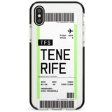 Tenerife Boarding Pass iPhone Case  Black Impact Custom Phone Case - Case Warehouse