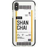 Shangai Boarding Pass iPhone Case  Black Impact Custom Phone Case - Case Warehouse